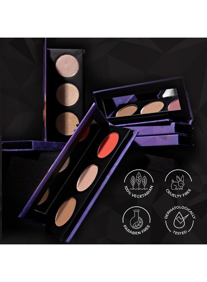 SUGAR Cosmetics Contour De Force Face Palette for Makeup | Includes Matte Bronzer, Highlighter & Blush | Makeup Palette with Built-in Mirror - 01 Subtle Summit - Image 3